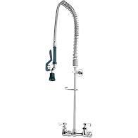 PRE-RINSE UNIT WALLMOUNT 8"OC COMPLETE UNIT W/FAUCET, NO SPOUT